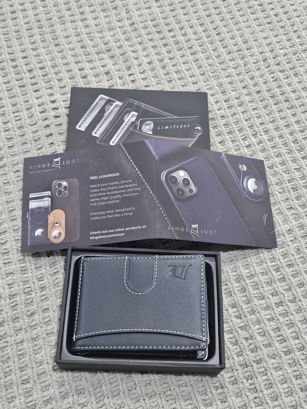 Kings Loot Mens Wallet New In Box Color Hybrid BLUE